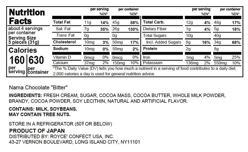Royce - Nama Chocolate "Bitter"